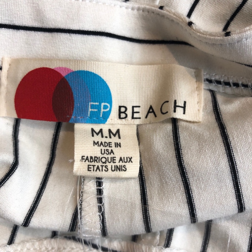 NWT Free People Beach Surf City Pinstripe Jumpsuit - Picture 7 of 11